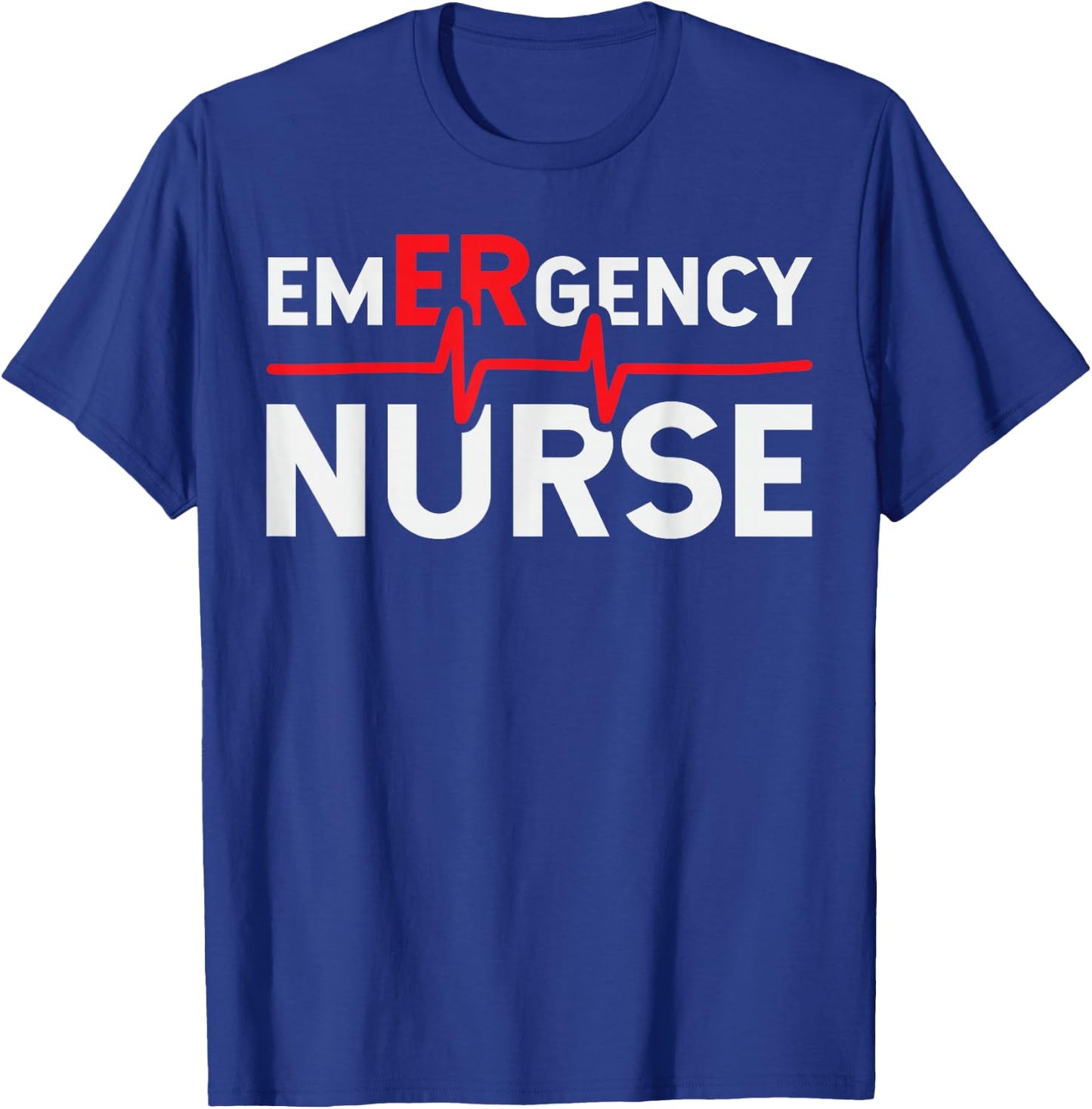 Certified Emergency Room Nurse School Technician ER Doctor T-Shirt - T-Shirt | Royal