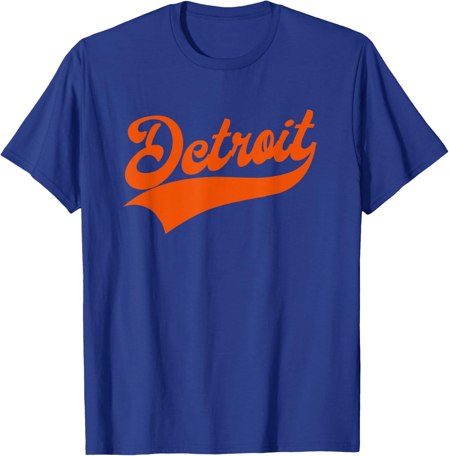 Detroit - Athletic Throwback Design - Classic T-Shirt - T-Shirt | Royal