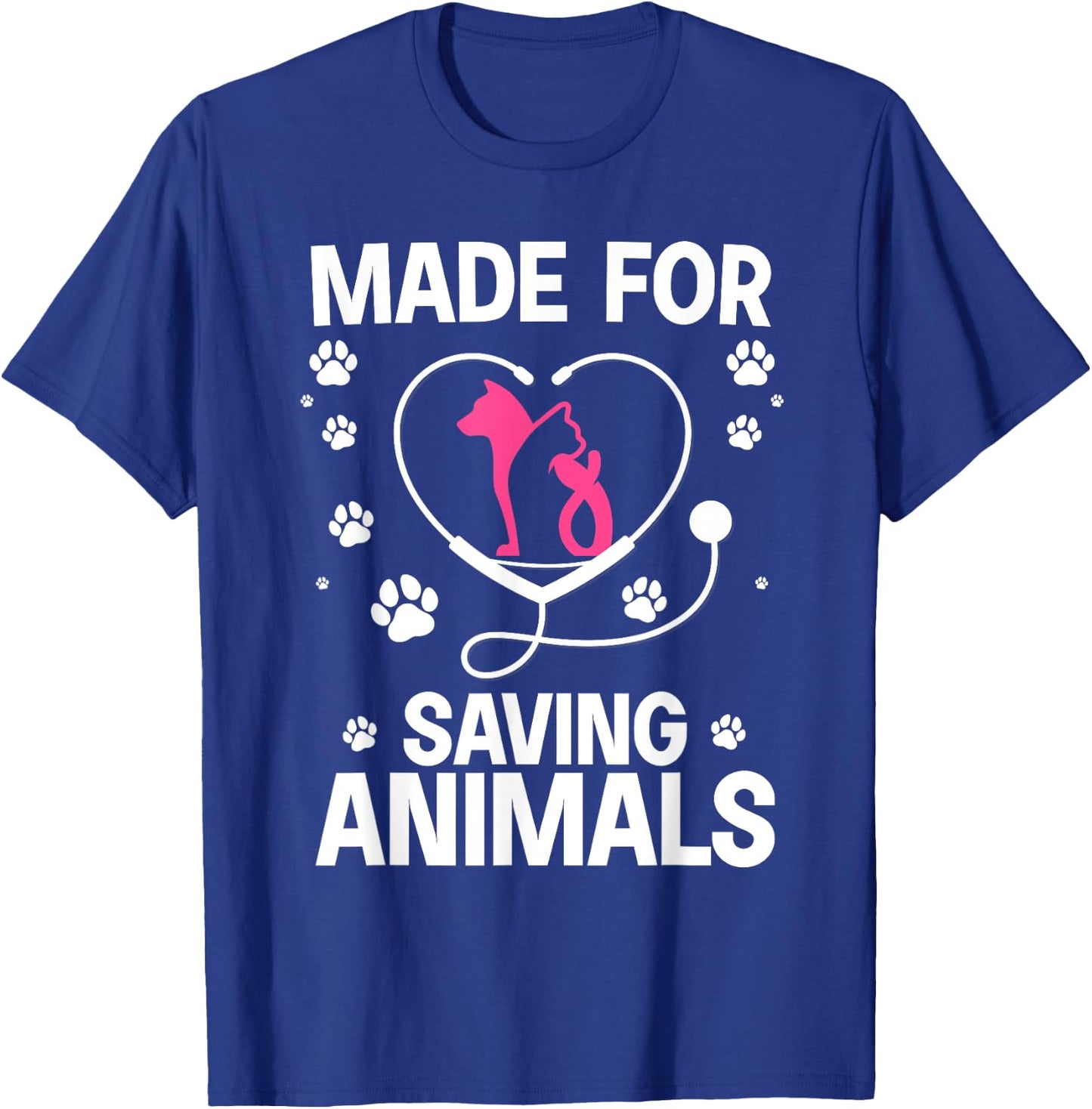 Cool Veterinarian Women Vet Assistant Technician T-Shirt - T-Shirt | Royal