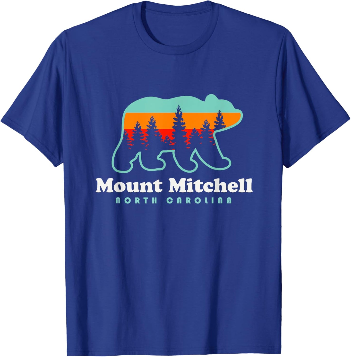Mount Mitchell Hike North Carolina Black Mountain Range T-Shirt - T-Shirt | Royal