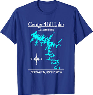 Center Hill Lake - Tennessee T-Shirt - T-Shirt | Royal
