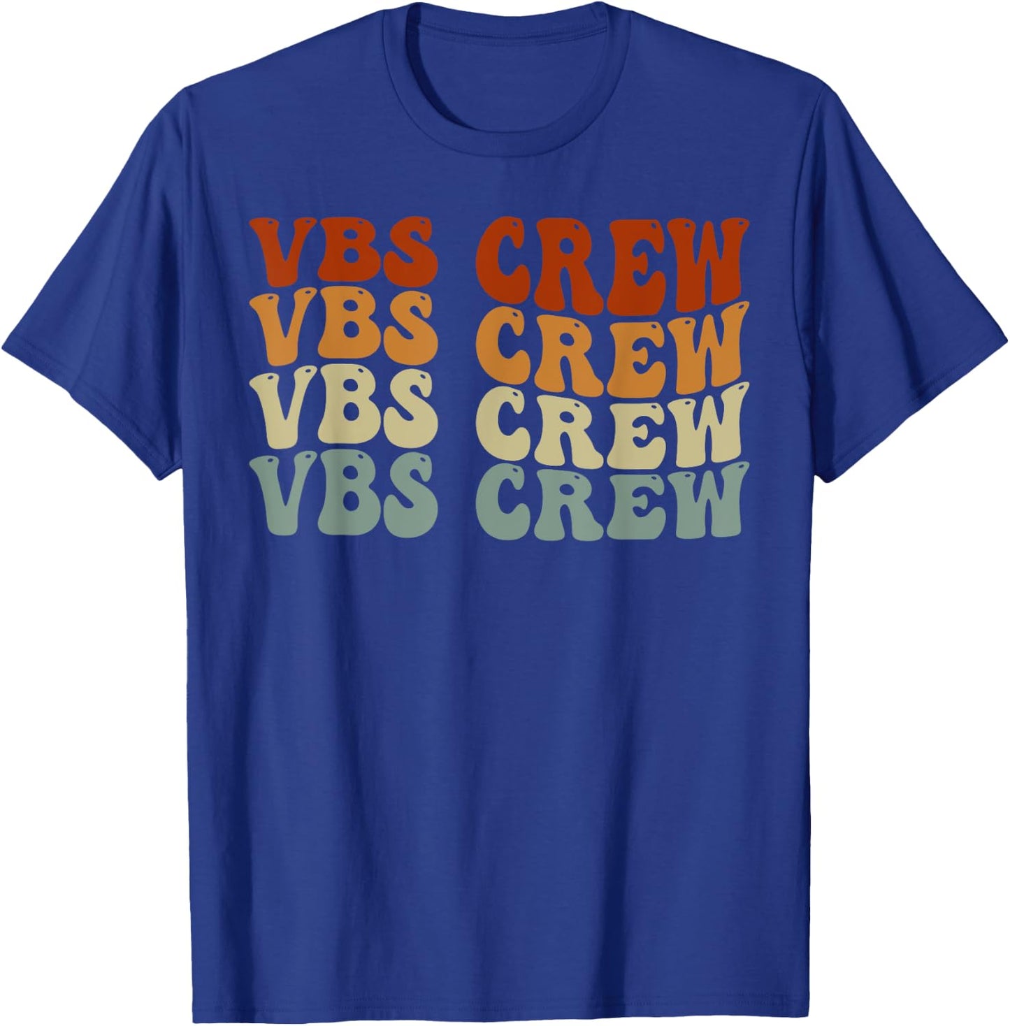 VBS Crew Vacation Bible VBS Teacher Vintage Christian School T-Shirt - T-Shirt | Royal