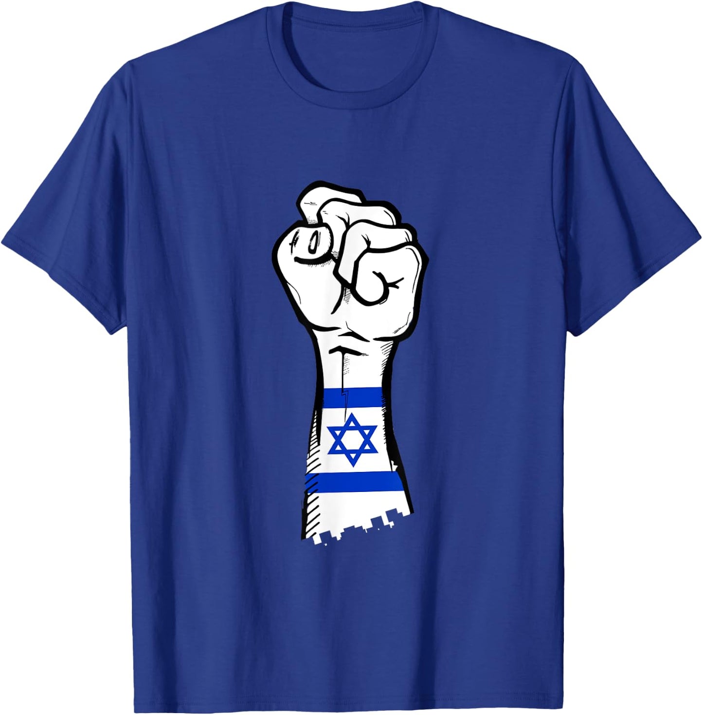 Israel Hand, Proud Israel Flag, Proud Zionist, Free Israel T-Shirt - T-Shirt | Royal