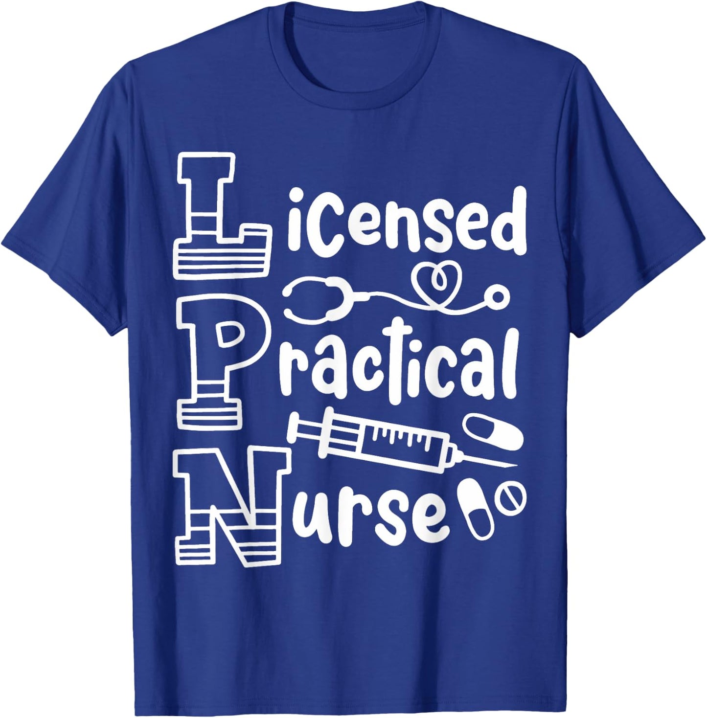 LPN Licensed Practical Nurse LPN T-Shirt - T-Shirt | Royal
