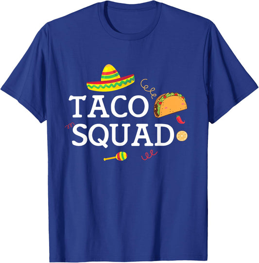 Taco Tuesday Apparel Taco Squad T-Shirt - T-Shirt | Royal