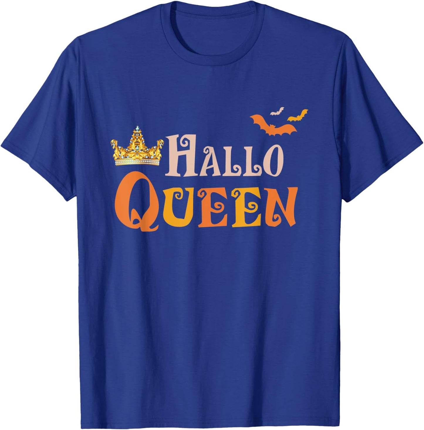 Halloqueen Crown Queen Bat Women Costume Halloween T-Shirt - T-Shirt | Royal