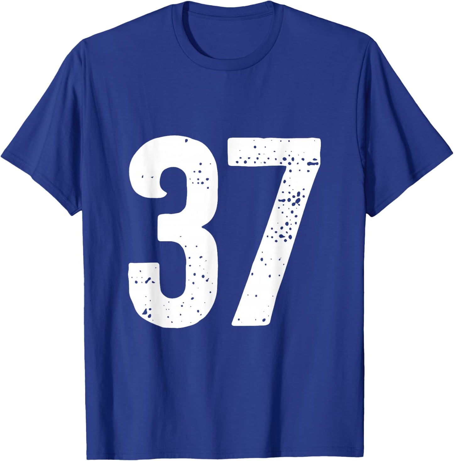 Number 37 T-Shirt - T-Shirt | Royal