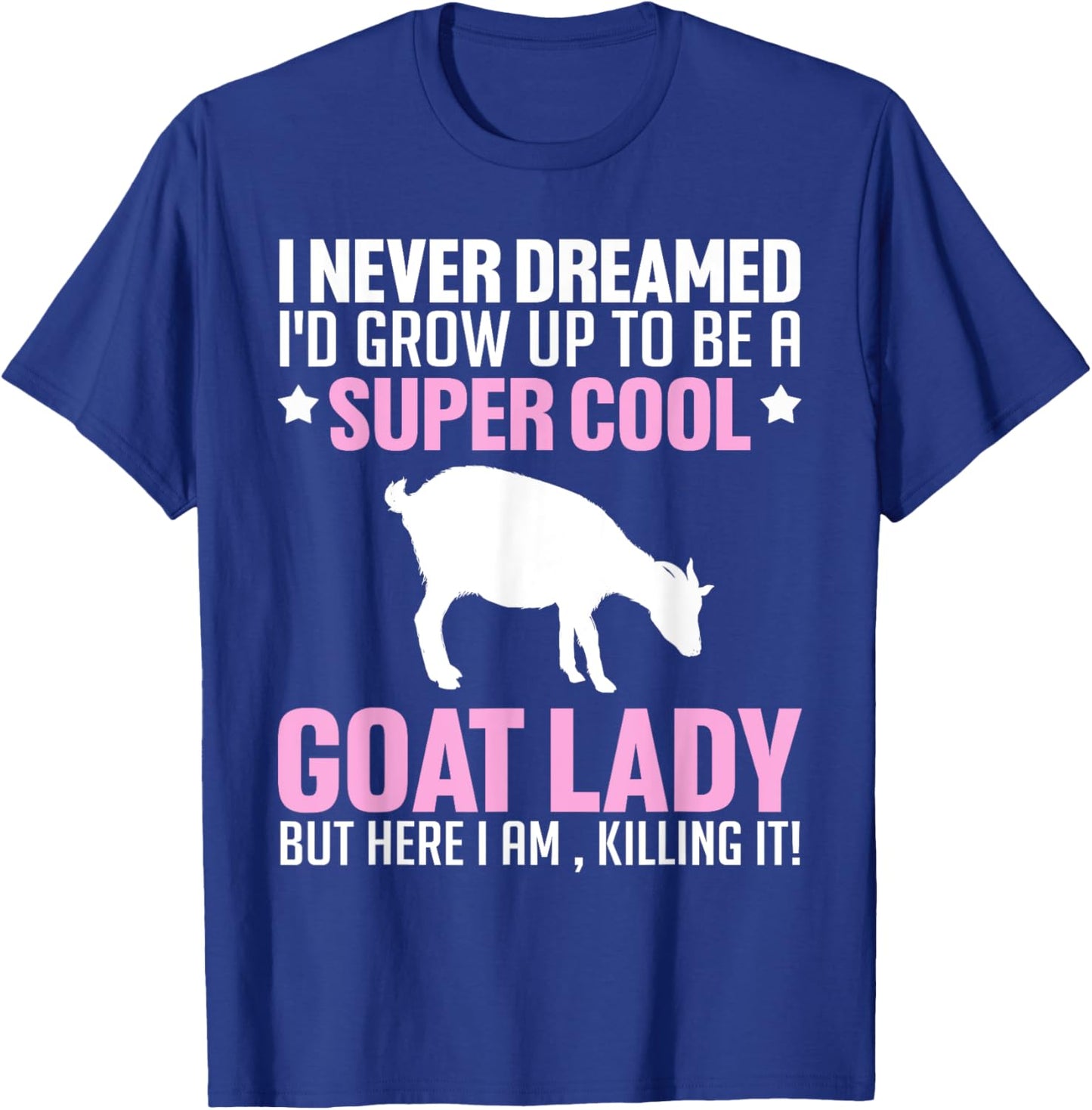 Cute Goat Art Girls Kids Goat Lover Farm Whisperer T-Shirt - T-Shirt | Royal