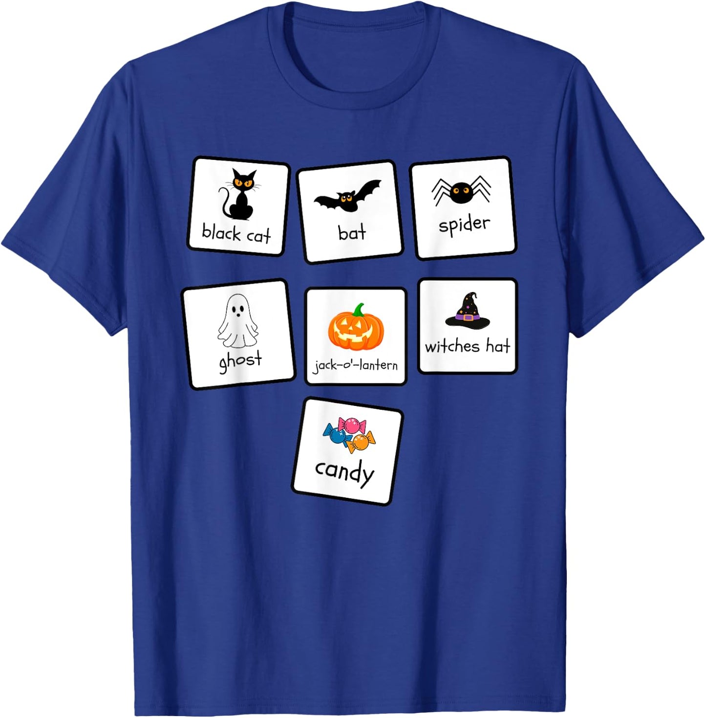 ABA Halloween Special Education Teacher Behavior Analyst AAC T-Shirt - T-Shirt | Royal