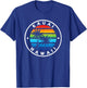 Kauai Hawaii Hawaiian Rainbow Sunset Palm Tree Vacation T-Shirt - T-Shirt | Royal