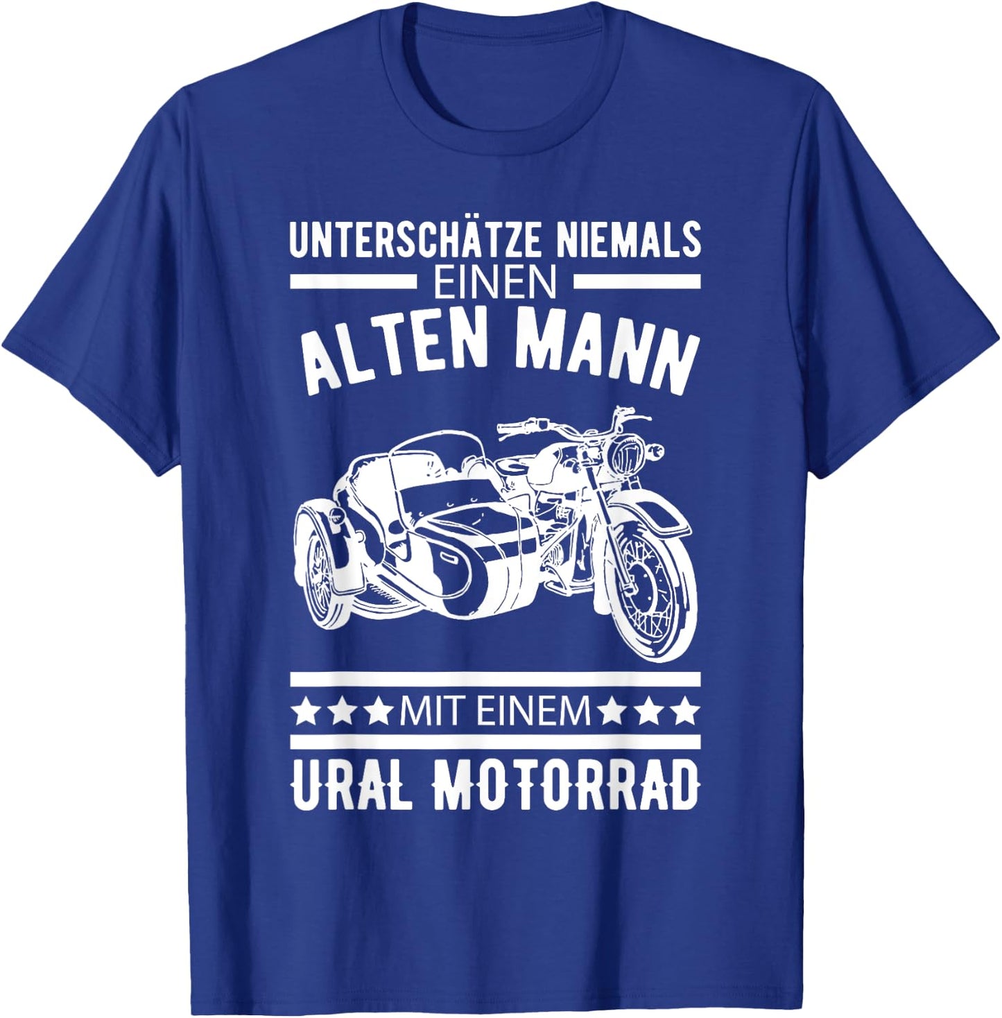 Ural Motorcycle Offroad Motorcyclist T-Shirt - T-Shirt | Royal
