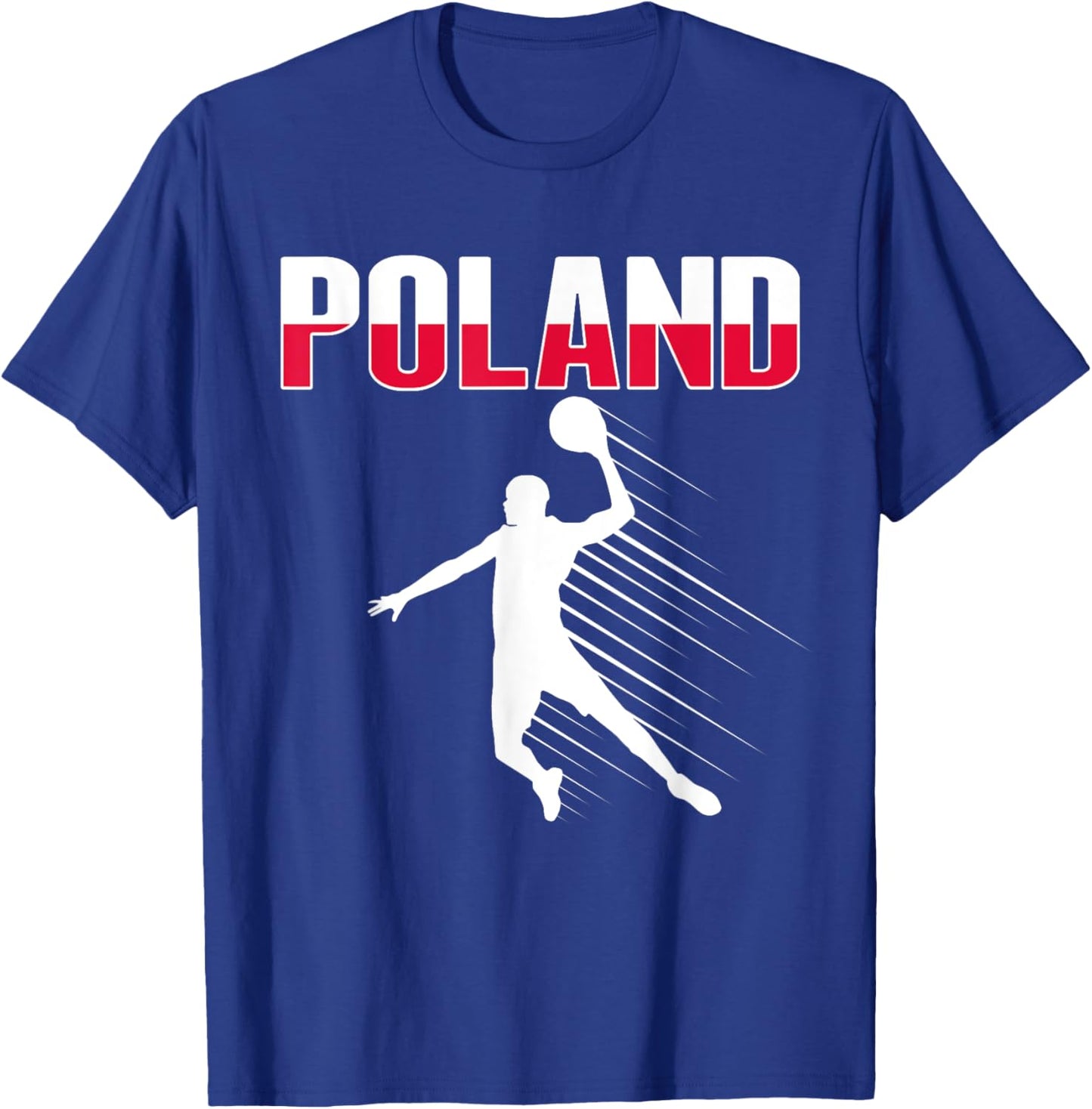 Poland Basketball Lovers Jersey Support Polish Baller Team T-Shirt - T-Shirt | Royal