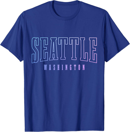 Seattle, Washington T-Shirt - T-Shirt | Royal