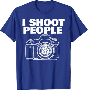 I shoot people funny photographer I shoot people T-Shirt - T-Shirt | Royal