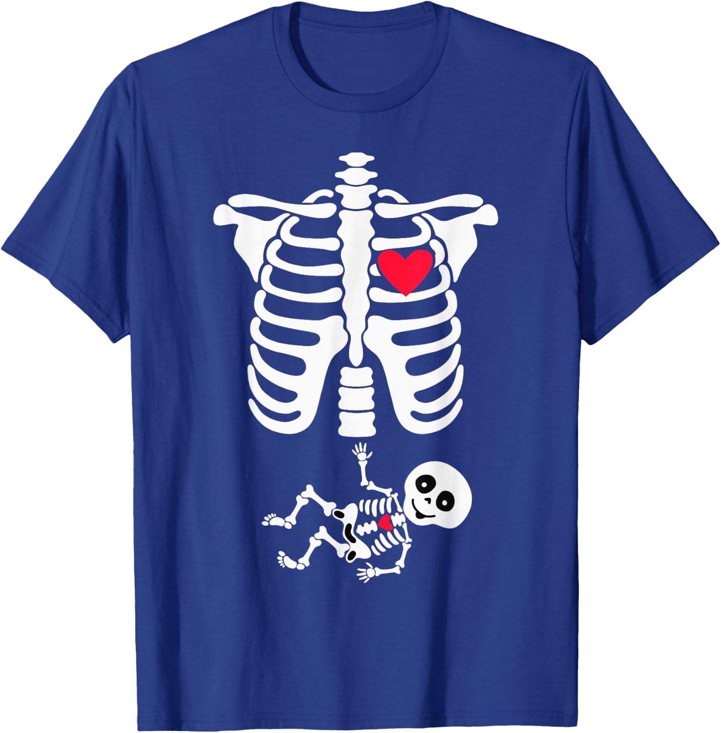 Halloween Costume for Pregnant Mom to Be Skeleton T-Shirt - T-Shirt | Royal