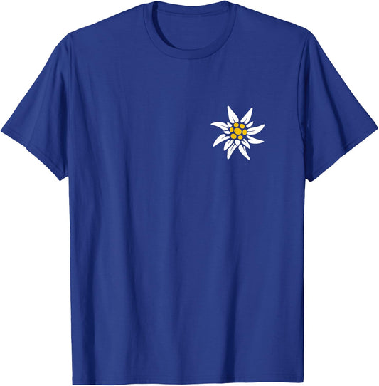Edelweiss Hiking Mountains Alps Edelweiss T-Shirt - T-Shirt | Royal