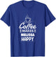 Coffee Makes Melissa Happy Saying Funny Melissa Name T-Shirt - T-Shirt | Royal