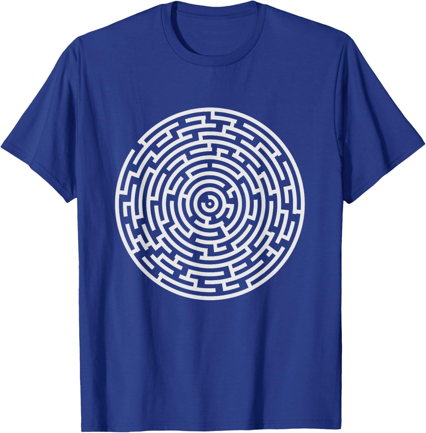 Spiritual Labyrinth Maze Star Yoga Mythology Gift Design T-Shirt - T-Shirt | Royal