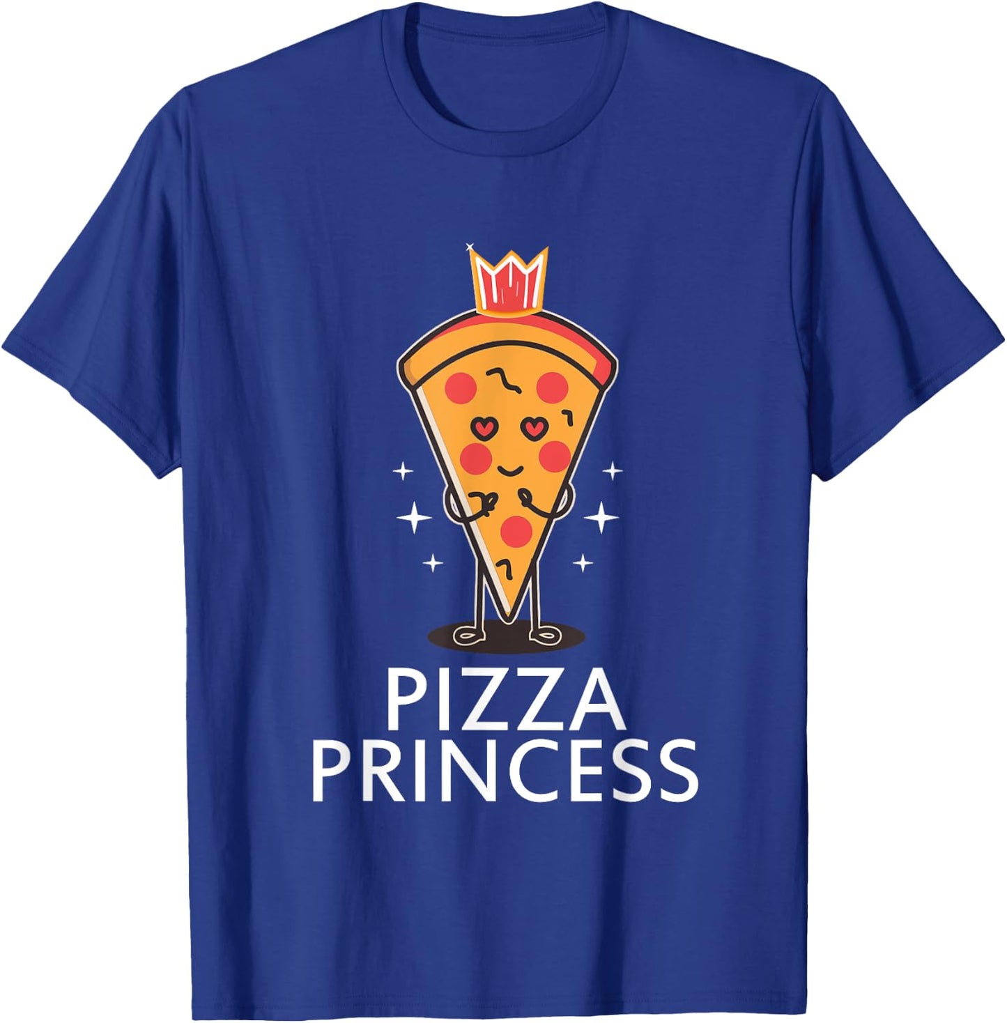 Pizza Princess Graphic Funny Pizza Lover For Girls Women T-Shirt - T-Shirt | Royal
