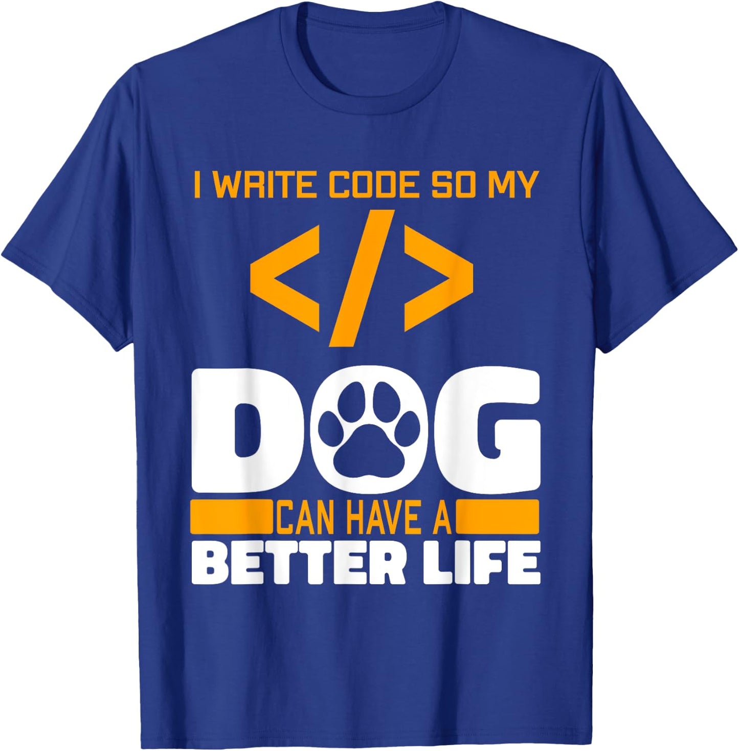 Programmer Dog Software Engineer - Coding Programming Coder Men Women T-Shirt - T-Shirt | Royal