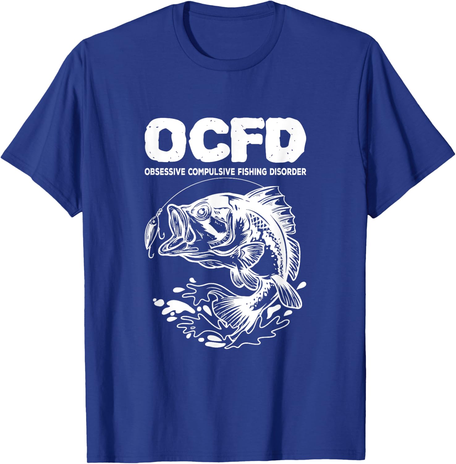 OCFD Obsessive Compulsive Fishing Disorder Fishing Carp T-Shirt - T-Shirt | Royal