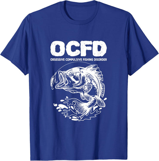 OCFD Obsessive Compulsive Fishing Disorder Fishing Carp T-Shirt - T-Shirt | Royal