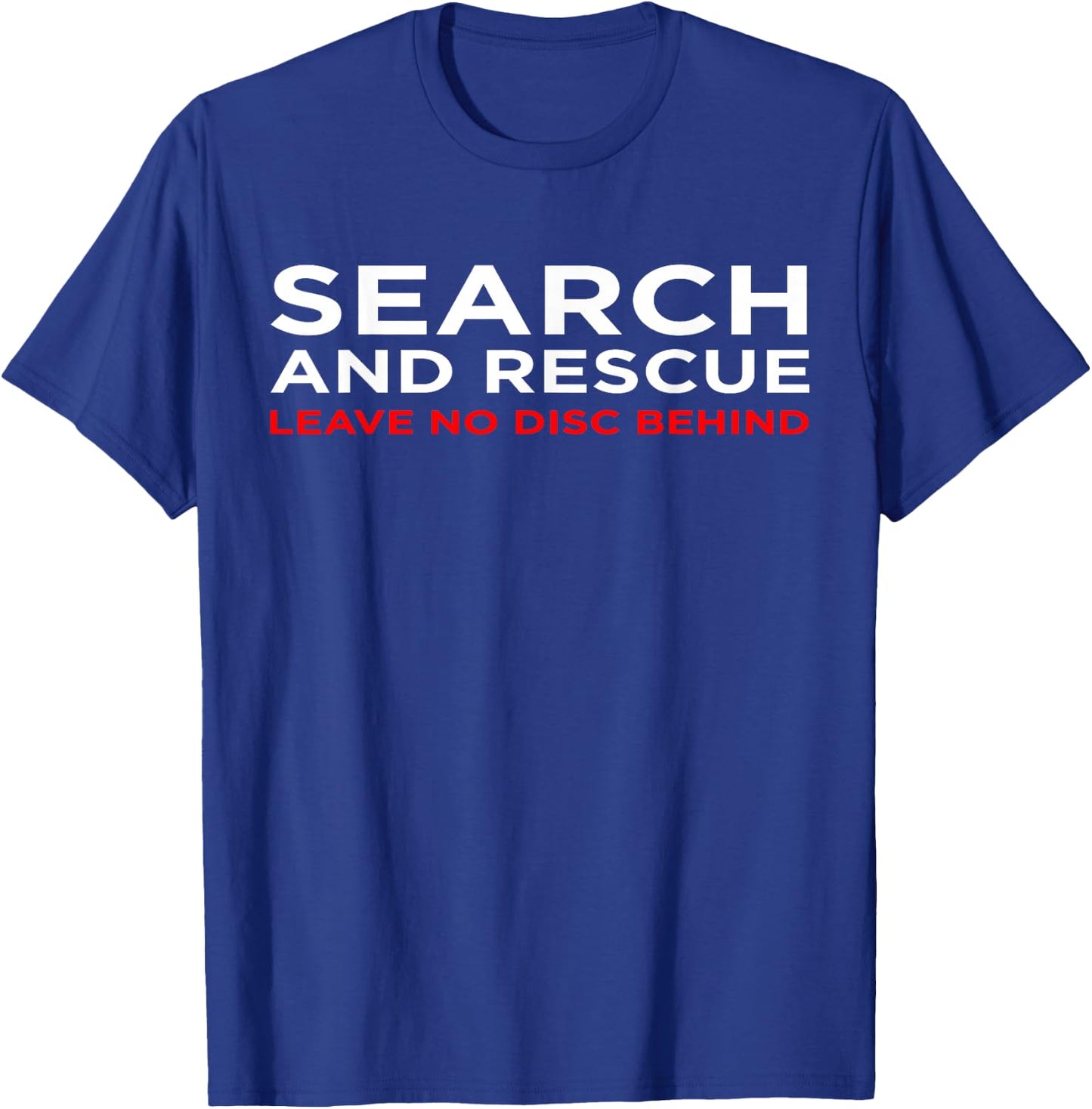 Funny Disc Golf | Retro Frisbee | Search & Rescue T-Shirt - T-Shirt | Royal