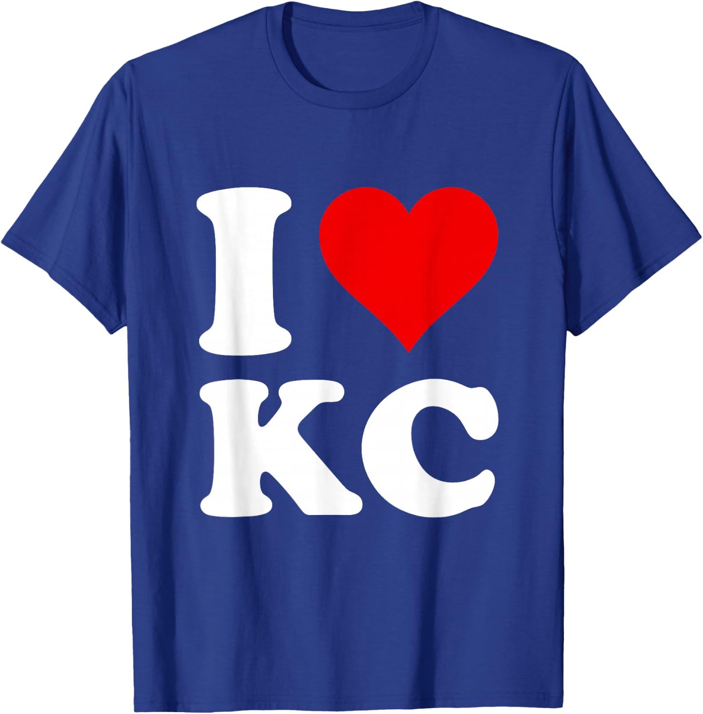 I Love Kc T-Shirt - T-Shirt | Royal