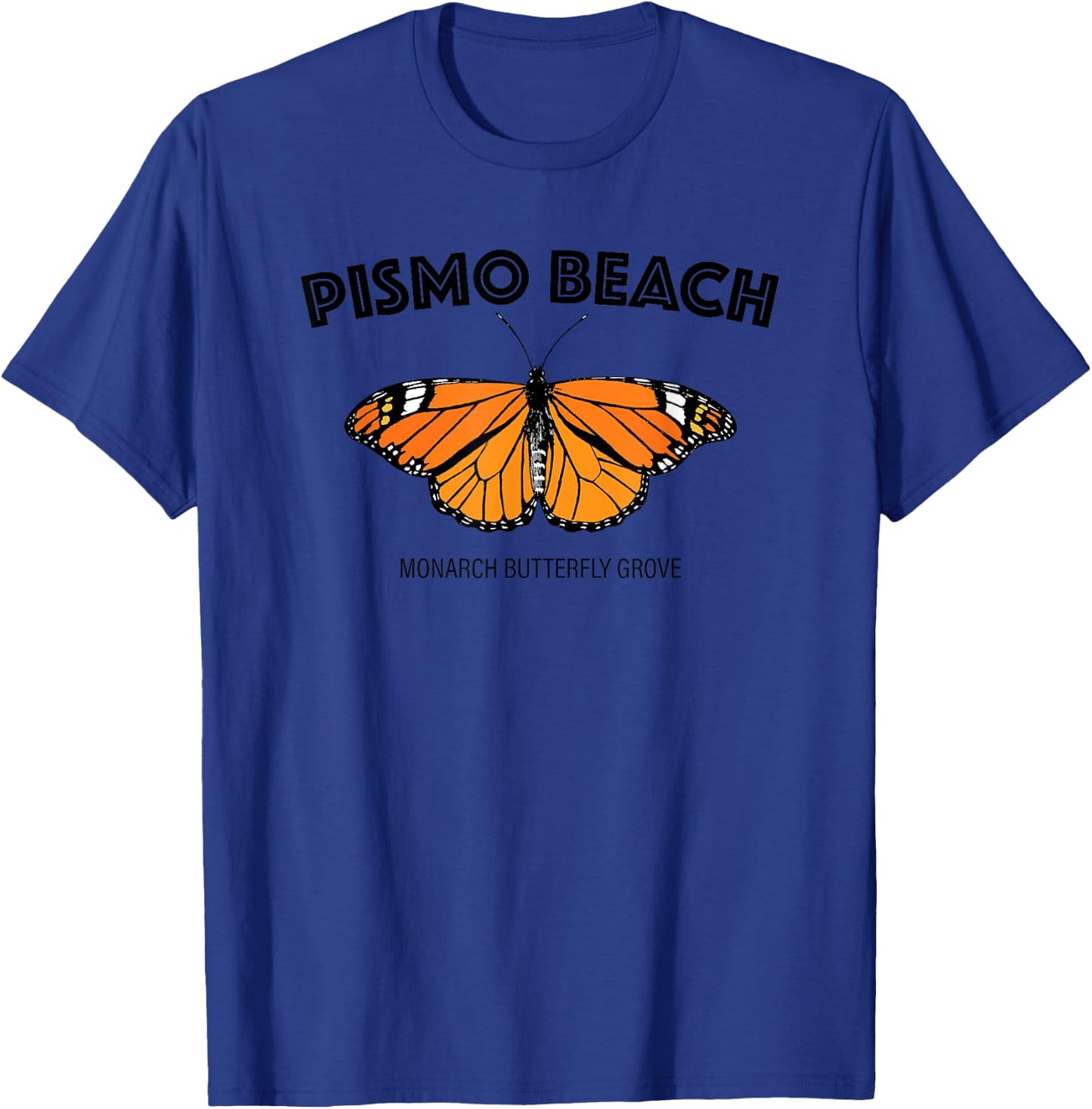 Pismo Beach California Monarch Butterfly Migration T-Shirt - T-Shirt | Royal