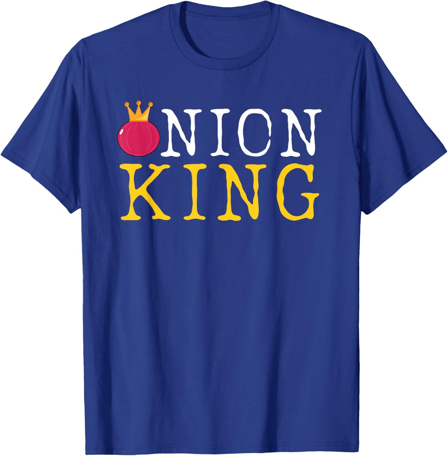 Funny Onion King Dad Vegetable Fathers' Day Gardener T-Shirt - T-Shirt | Royal