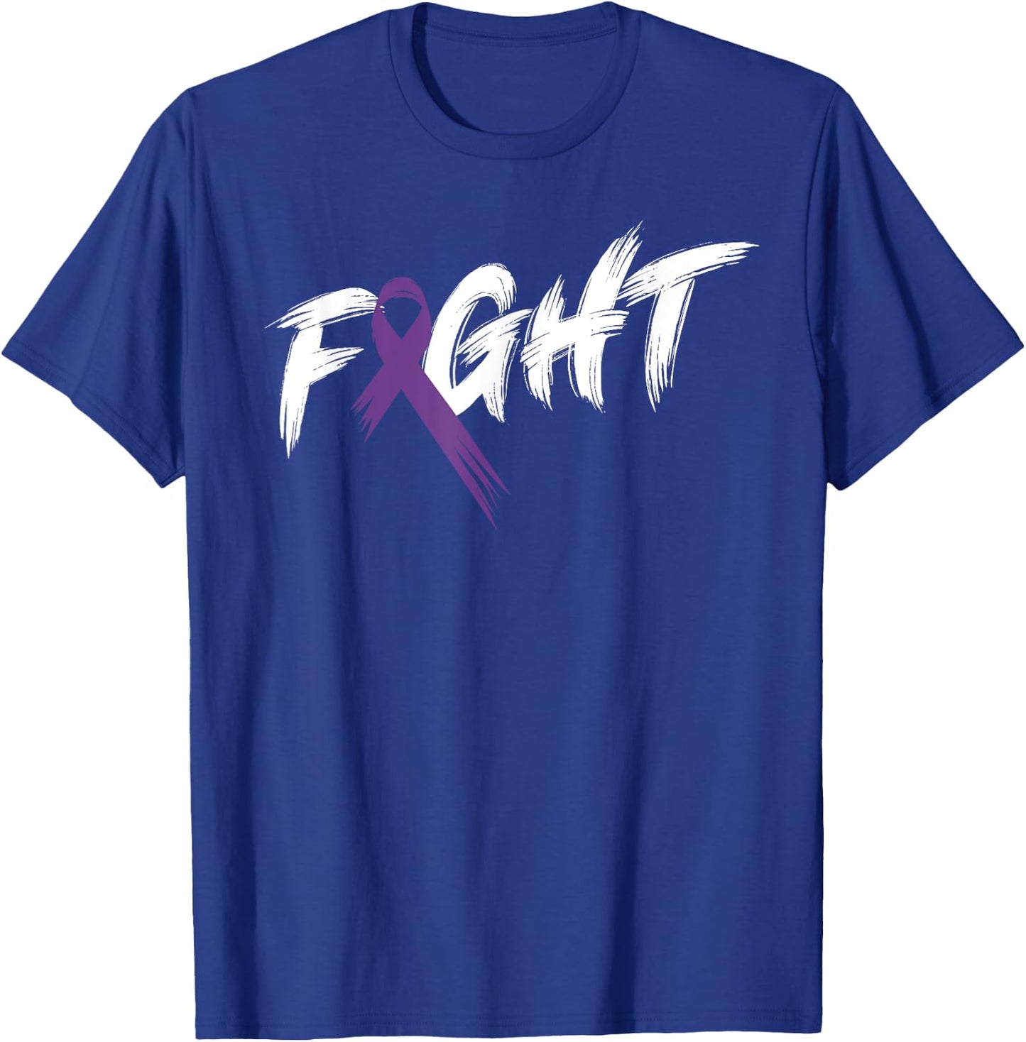 Alzheimer's Awareness Month Fight Vintage Dementia T-Shirt - T-Shirt | Royal
