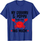 Kids Grammy and Poppy Love Me Grandchild Crab T-Shirt - T-Shirt | Royal