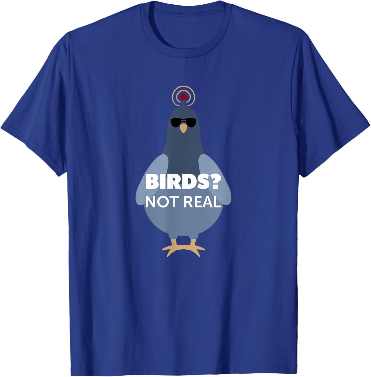 Birds? They Aren't Real Shirt | Funny Conspiracy Theory T-Shirt - T-Shirt | Royal