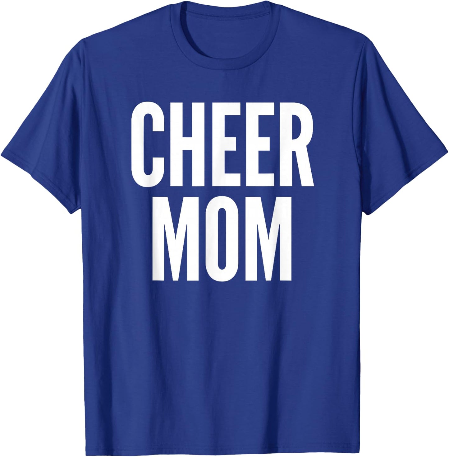 Cheer Mom Royal Blue Cheerleading Matching Parents T-Shirt - T-Shirt | Royal