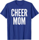 Cheer Mom Royal Blue Cheerleading Matching Parents T-Shirt - T-Shirt | Royal