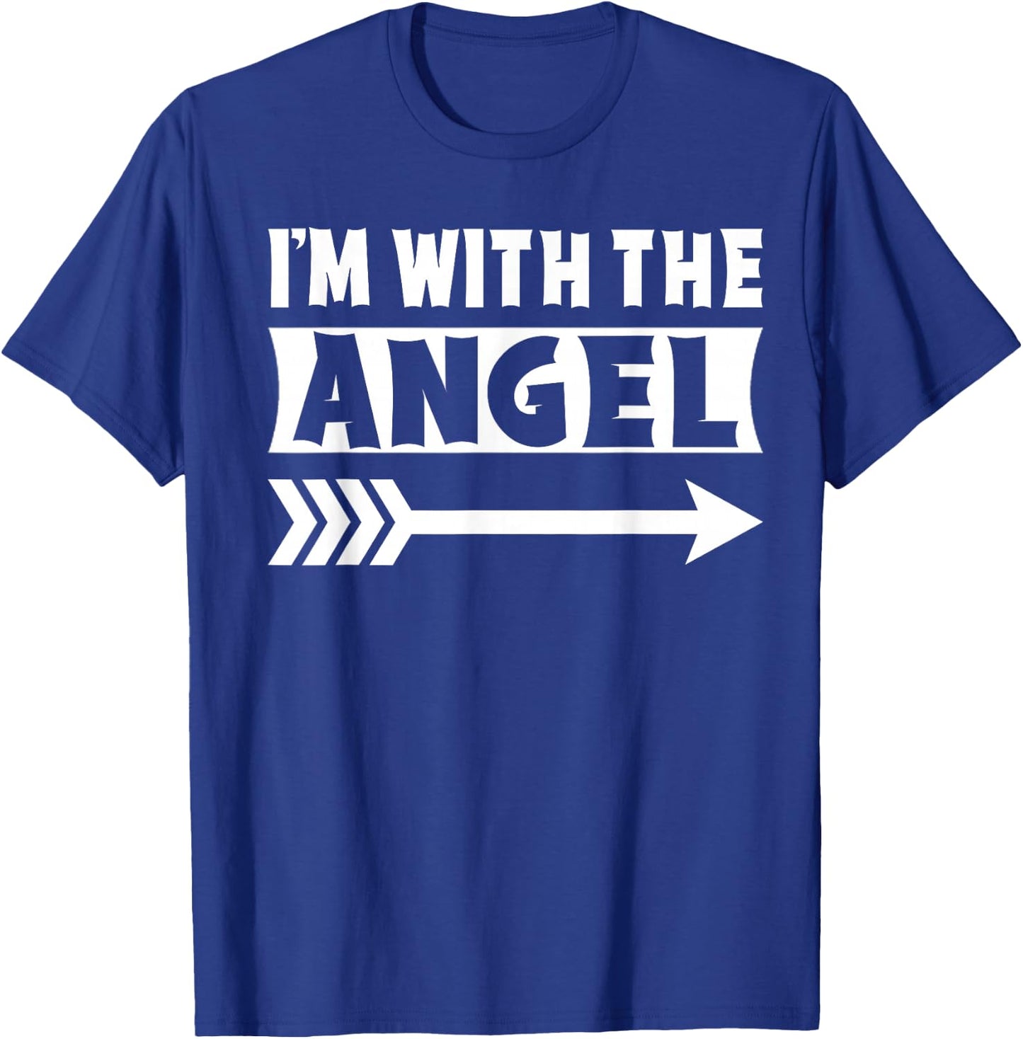 I'm With The Angel Halloween Costume Angel Halloween T-Shirt - T-Shirt | Royal