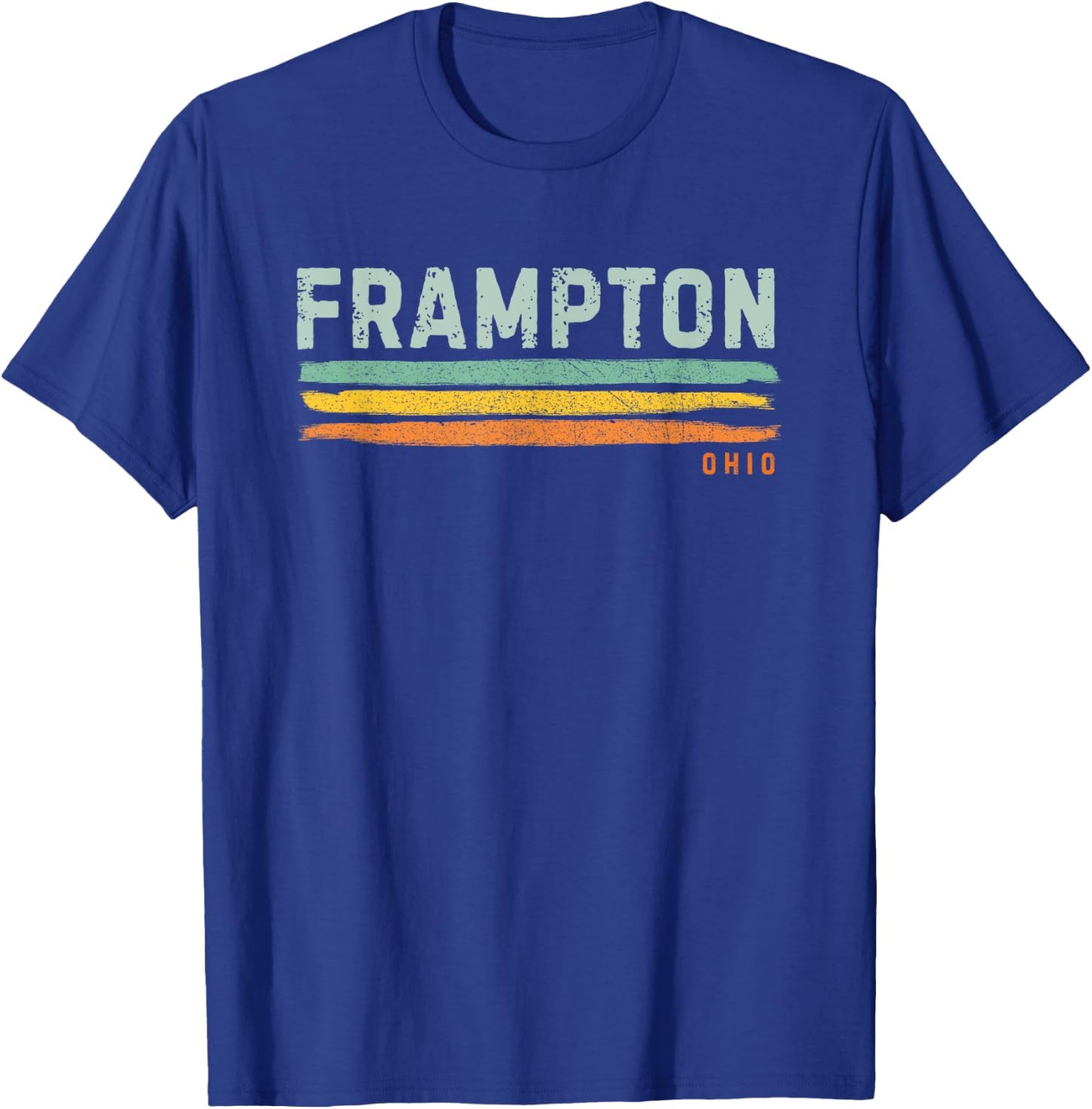 Vintage Stripes Frampton OH T-Shirt - T-Shirt | Royal