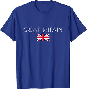 Great Britain, England United Kingdom Flag T-Shirt - T-Shirt | Royal