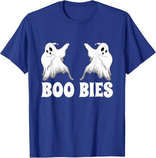 boo-bies Ghost Pumpkin Halloween T-Shirt - T-Shirt | Royal