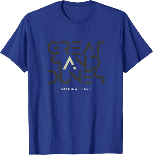 Great Sand Dunes National Park Colorado Tonal Retro Vintage T-Shirt - T-Shirt | Royal