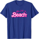 My Job Is Beach Pink Retro Funny Beach Lover T-Shirt - T-Shirt | Royal