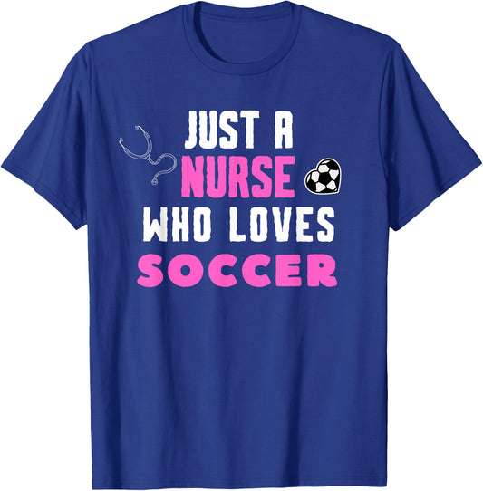 Cool Soccer Girls School Nurse RN ICU ER Pediatric T-Shirt - T-Shirt | Royal