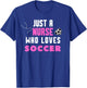 Cool Soccer Girls School Nurse RN ICU ER Pediatric T-Shirt - T-Shirt | Royal