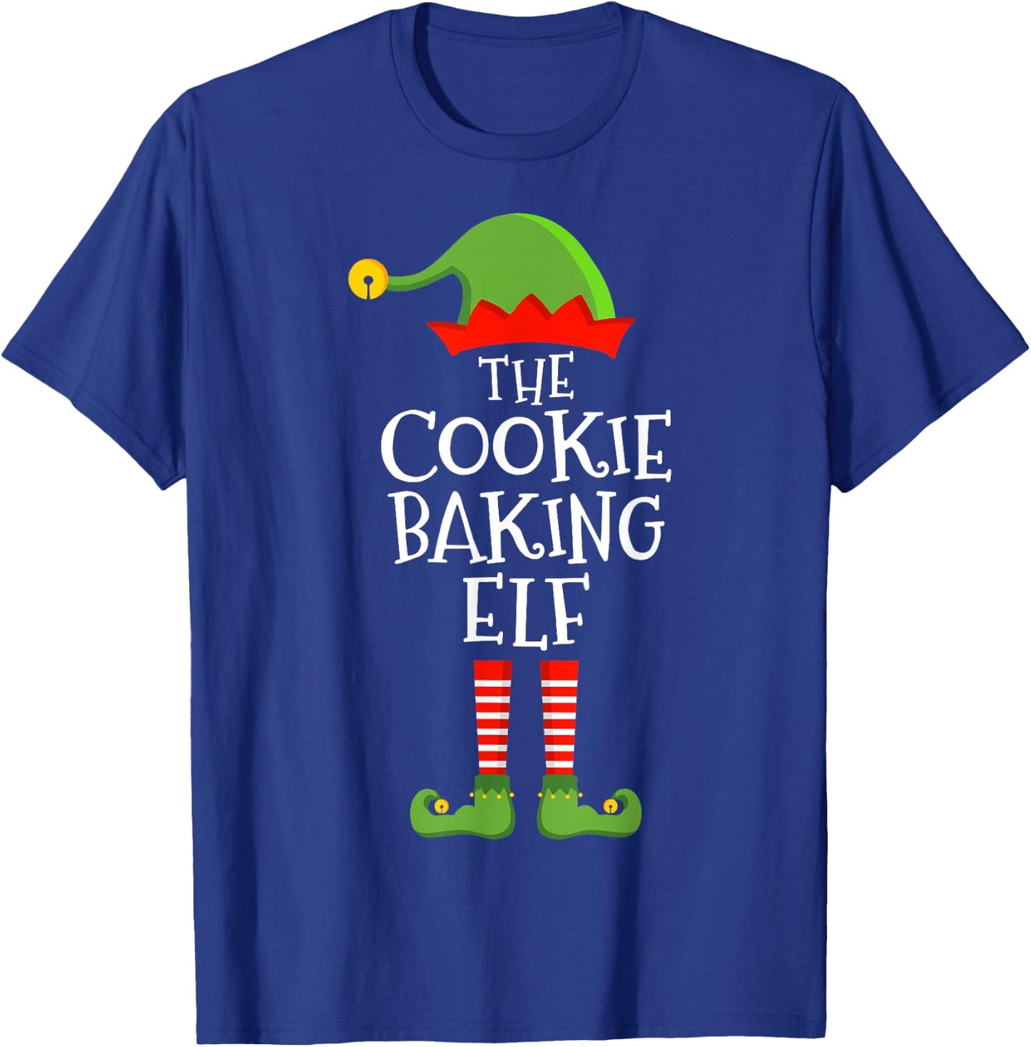 Cookie baking elf funny christmas matching family pajama T-Shirt - T-Shirt | Royal