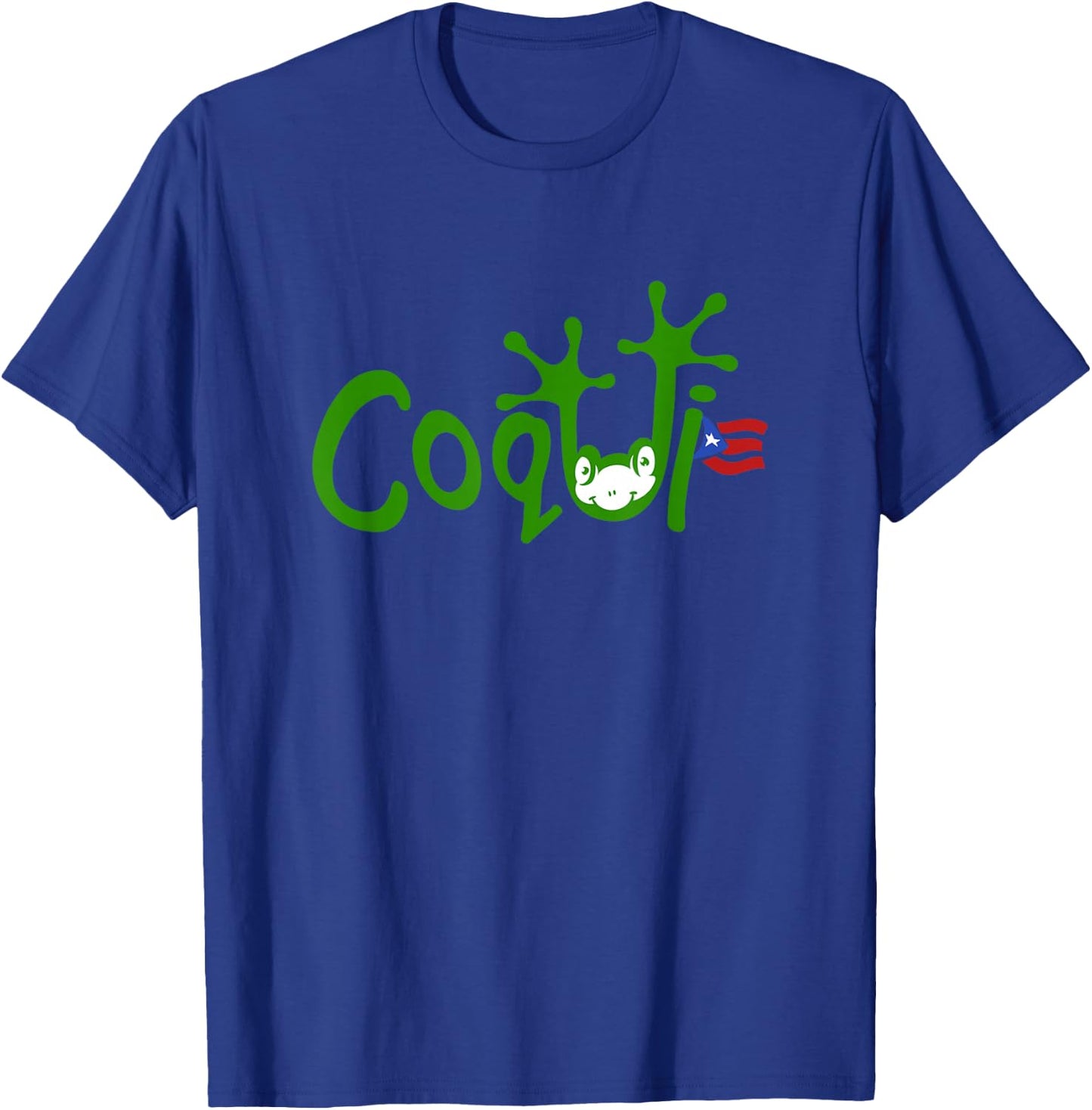 Coqui Frog Puerto Rican Flag Puerto Rico Vacation Souvenir T-Shirt - T-Shirt | Royal