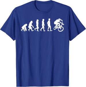 Evolution of Humanity to BMX Bike T-Shirt - T-Shirt | Royal