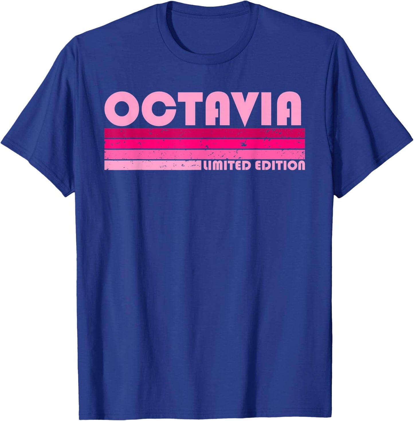 OCTAVIA Name Personalized Retro Vintage 80s 90s Birthday T-Shirt - T-Shirt | Royal