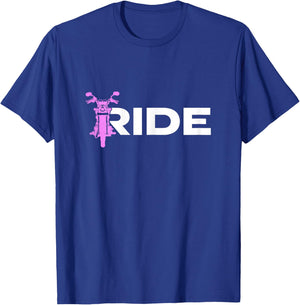 Motorbike Riding Motorcycle Biker Girls T-Shirt - T-Shirt | Royal