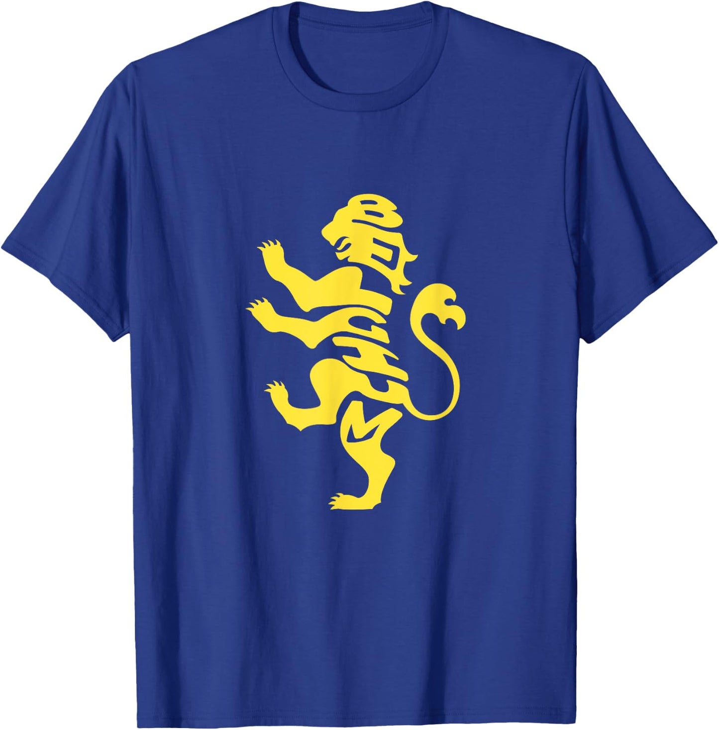 Belgium Lion Coat of Arms Word Art - Funny Animal T-Shirt - T-Shirt | Royal