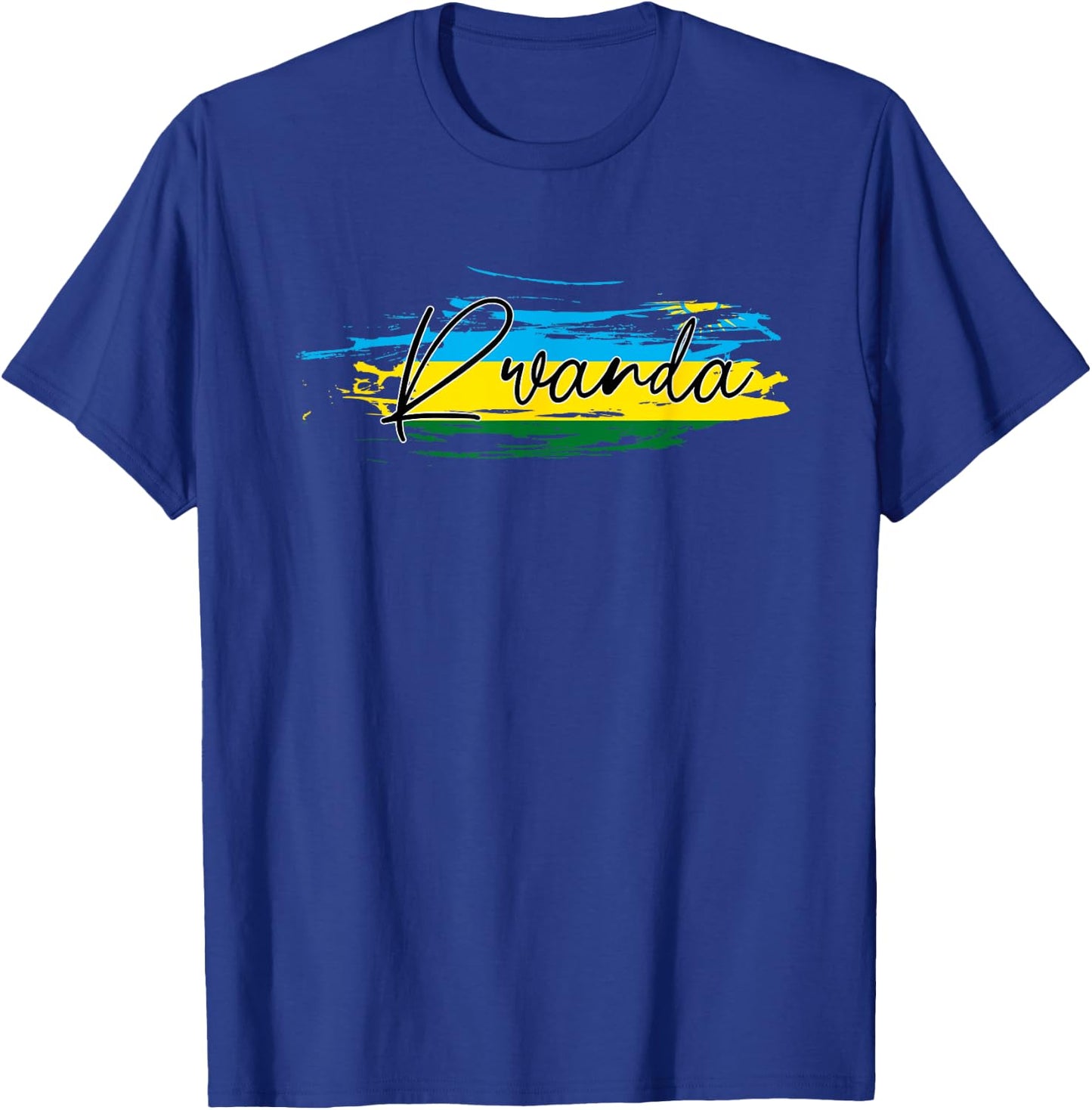 Rwanda Flag T-Shirt - T-Shirt | Royal